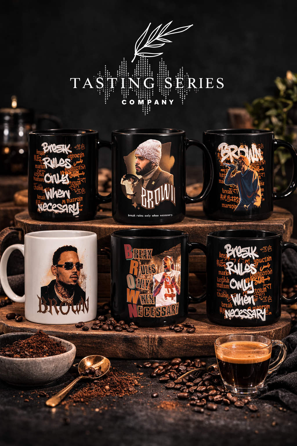 Recipe + Chris brown Official Fans Mug + 1oz Flavor Sample Recipe